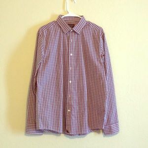 Checkered “Untuckit” button down